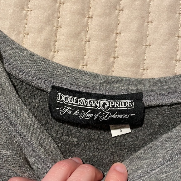 Size small Doberman pride wide neck sweat shirt - Picture 3 of 9